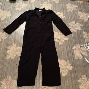 Lacausa black corduroy jumpsuit medium *paint spots